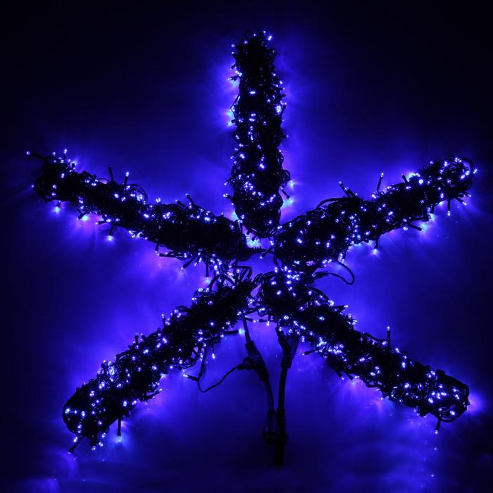 Гирлянда "Метраж" улич. УМС, 5х20 м, Н.Т., LED-1000-24В, мерцание, синяя ДЕФЕКТ УПАКОВКИ  1886015С