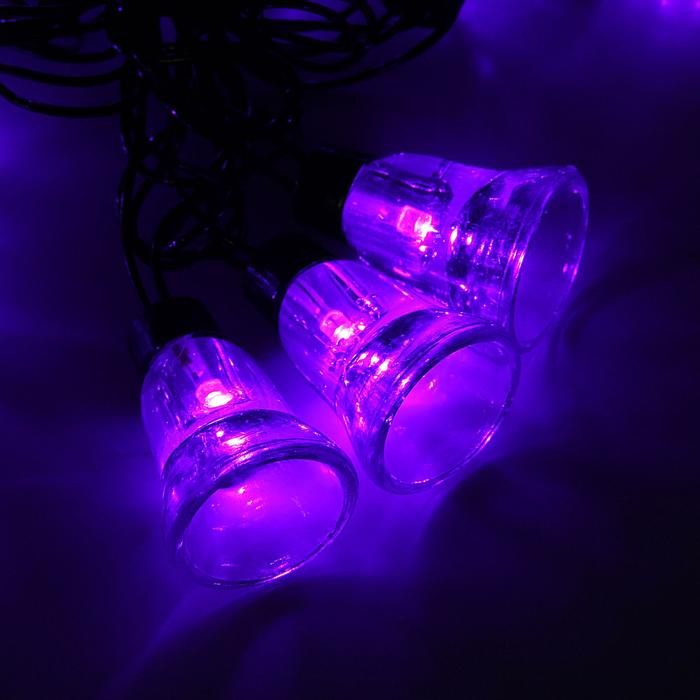 Гирлянда "Метраж" улич. с насад. "Колокол" 5 м, Н.Т. LED-30-220V, контр. 8 р, ФИОЛЕТ 