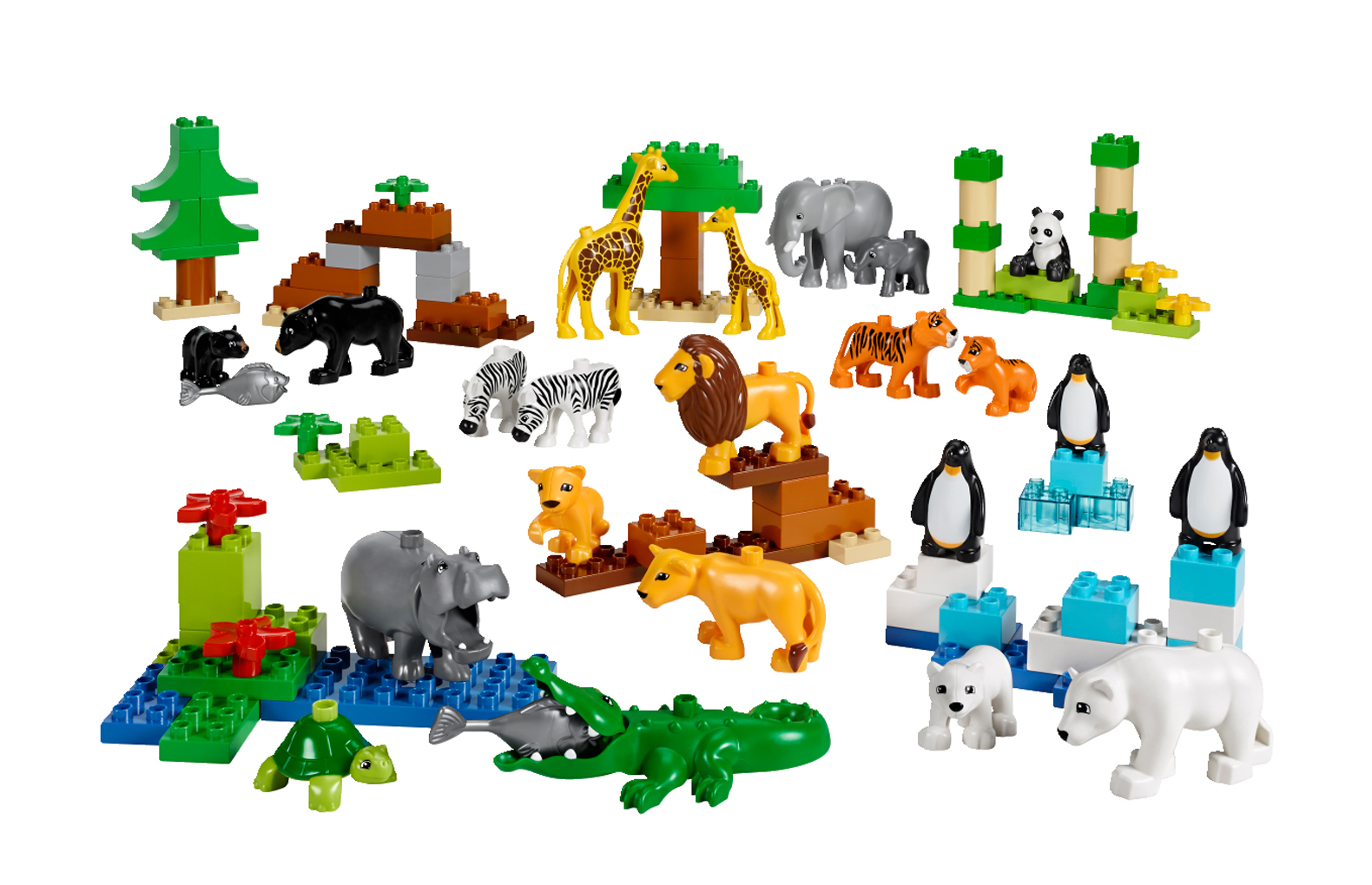 Дикие животные Lego DUPLO 104 элемента, 2-6 лет – купить по цене 8131 руб.