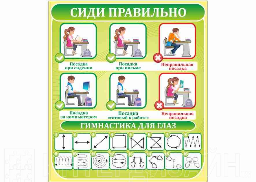 Правила сидения за партой в школе