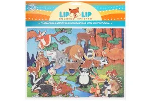 Лесные животные с игровым полем фетр