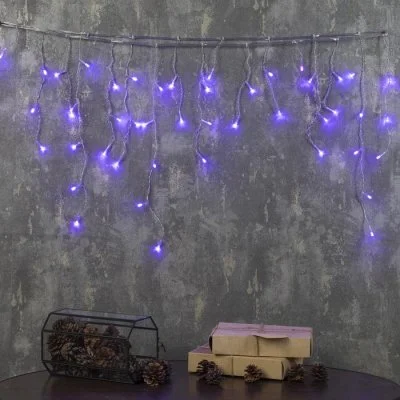 БАХРОМА, Ш:1.8 м, В:0.5 м, Н.С. LED-48-220V, 8 режимов, ФИОЛЕТ 3556832