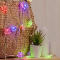НИТЬ, 5м. с насад. “Два колокольчика”, Н.С. LED-20-220V, моргает, МУЛЬТИ 