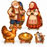 Комплект декораций «Курочка Ряба» 52985 галерея 2