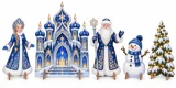Новогодний комплект декораций «Снегурочка» 52855 галерея 2