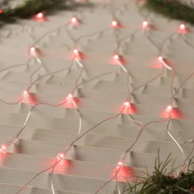 СЕТЬ, Ш:1,6 м, В:1,6 м, Н.С. LED-144-220V, 8 режимов, КРАСНЫЙ 