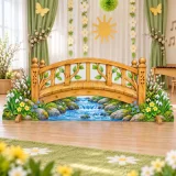 Двусторонняя декорация «Сказочный мостик. Весна–Осень» 52761 галерея 3
