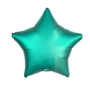 Шар фольгированный 21" звезда, цвет тиффани, мистик 
