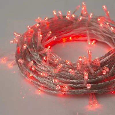 НИТЬ, 20 м, Н.С. LED-200-220V, 8 режимов, КРАСНЫЙ 