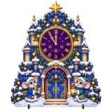 Декорация «Новогодние часы» 52882 галерея 2