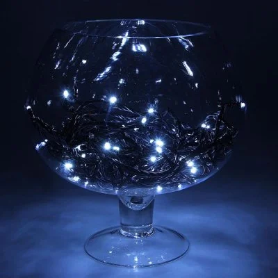 Гирлянда "Метраж" УМС, 10 м, Н.Т., LED-100-24В, б/контр., БЕЛЫЙ 