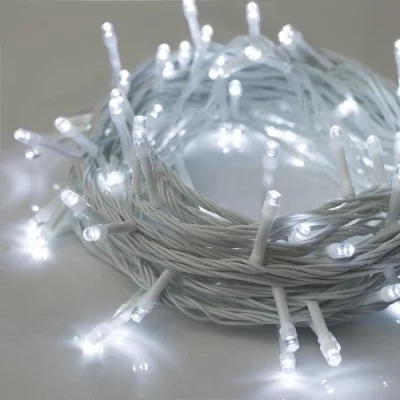 НИТЬ, 10 м, Н.Б. LED-100-220V, 8 режимов, БЕЛЫЙ 