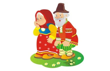 Декоративный элемент "Дед и баба"