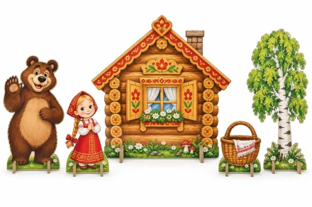 Комплект декораций «Маша и Медведь»