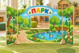Двусторонняя игровая ширма «Улица — Парк» 53001 галерея 3
