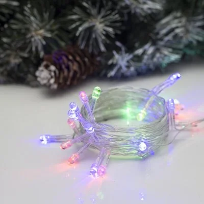 НИТЬ, 2.5 м, Н.С. LED-25-220V, моргает, МУЛЬТИ(RG/RB) 