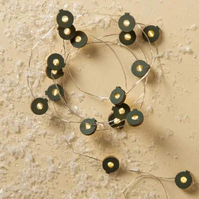 НИТЬ, 2 м, "Роса", с насад, "Шарик синий", LED-20-3V, 2*АА (не в компл), фиксинг, Т/БЕЛЫЙ 