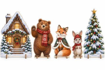 Комплект декораций «Лесной Новый год»