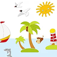 Декорации "На море"