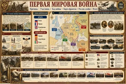 Учебный стенд для школы «Первая мировая война»