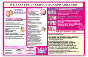 Стенд "О культуре грудного вскармливания"