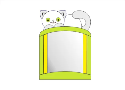 Зеркало "Котик"