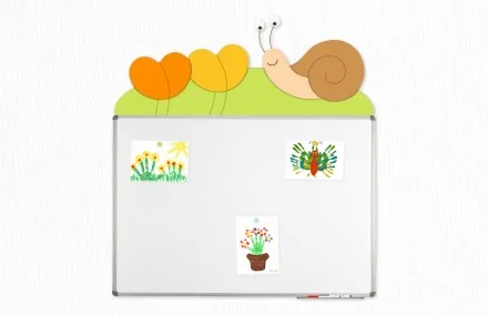 Декорация для магнитной доски 120х90см "Улитка"