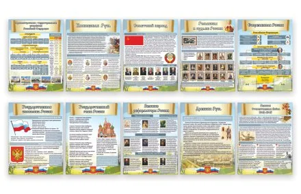 Комплект стендов для кабинета истории РФ