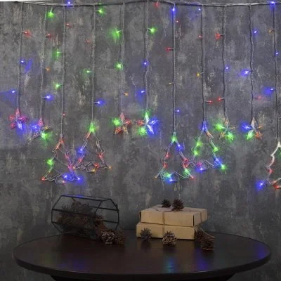 БАХРОМА, Ш:2.4 м, В:0.9 м, Н.С. "ЕЛКИ", LED-138-220V, 8 режимов, МУЛЬТИ 