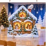Двусторонняя декорация «Заснеженный сказочный домик» 52873 галерея 3