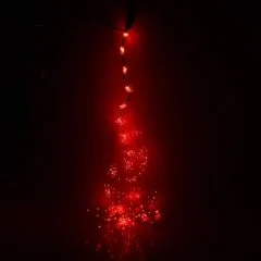 Гирлянда "Конский хвост (капля росы)" 24 нити по 1,5 м., LED-360-12V, контроллер 8 режимов, КРАСНЫЙ 