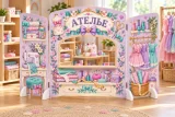 Двусторонняя игровая ширма «Салон красоты — Ателье» 52999 галерея 3