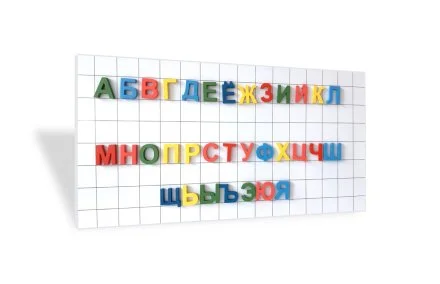 Комплект "Обучение грамоте" (магнитная панель и объемные буквы)