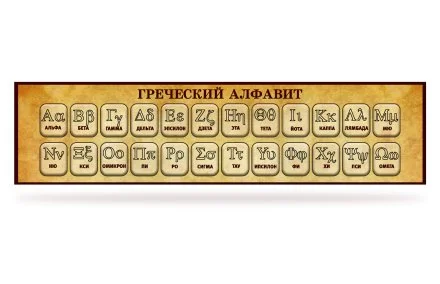 Стенд "Греческий алфавит"