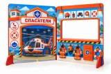 Двусторонняя двухсекционная игровая ширма «Пожарная часть — Спасатели» 53004 галерея 2