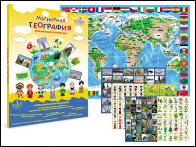 Книга для малышей "Магнитная география"