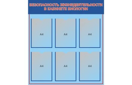 Стенд Безопасность жизнедеятельности в кабинете биологии