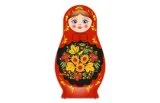 Двусторонняя напольная декорация "Матрешка" средняя 51483 галерея 3