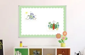 Наклейка для досок 90x60 cм “Зеленая рамка”