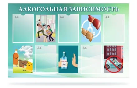 Стенд "Алкогольная зависимость"