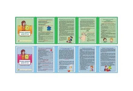 Двухсторонняя папка-передвижка "Речевое развитие 2-3, 3-4 лет"