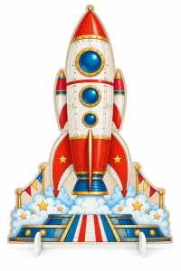 Двусторонняя декорация «Космическая ракета. Старт–Орбита»