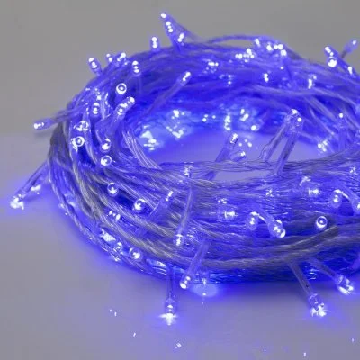 НИТЬ, 20 м, Н.С. LED-200-220V, 8 режимов, СИНИЙ 