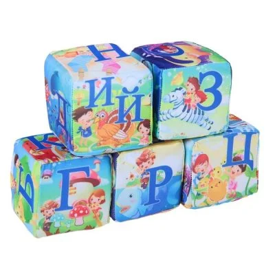 Мягкая игрушка-антистресс "Кубики Русский алфавит", набор, 8 см