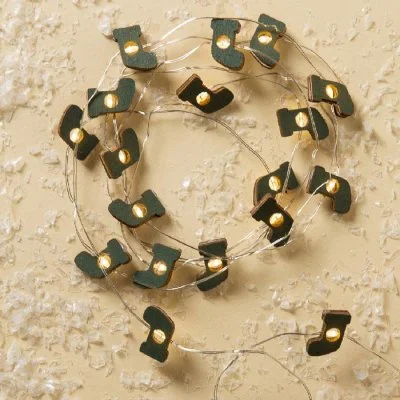 НИТЬ, 2 м, "Роса", с насад, "Носок синий", LED-20-3V, 2*АА (не в компл), фиксинг, Т/БЕЛЫЙ 