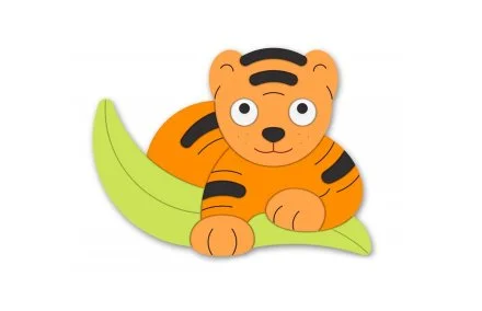 Декорация "Тигренок" 78х58 см