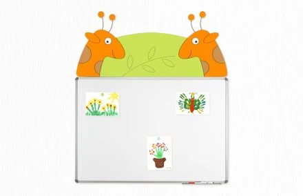 Декорация для магнитной доски 120х90см "Жирафы"