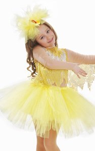 Костюм цыпленка с юбкой-пачкой