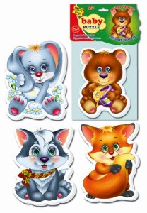 Пазлы мягкие  Лесные жители