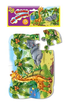 Комплект магнитных объемных пазлов Сафари  9656 галерея 2